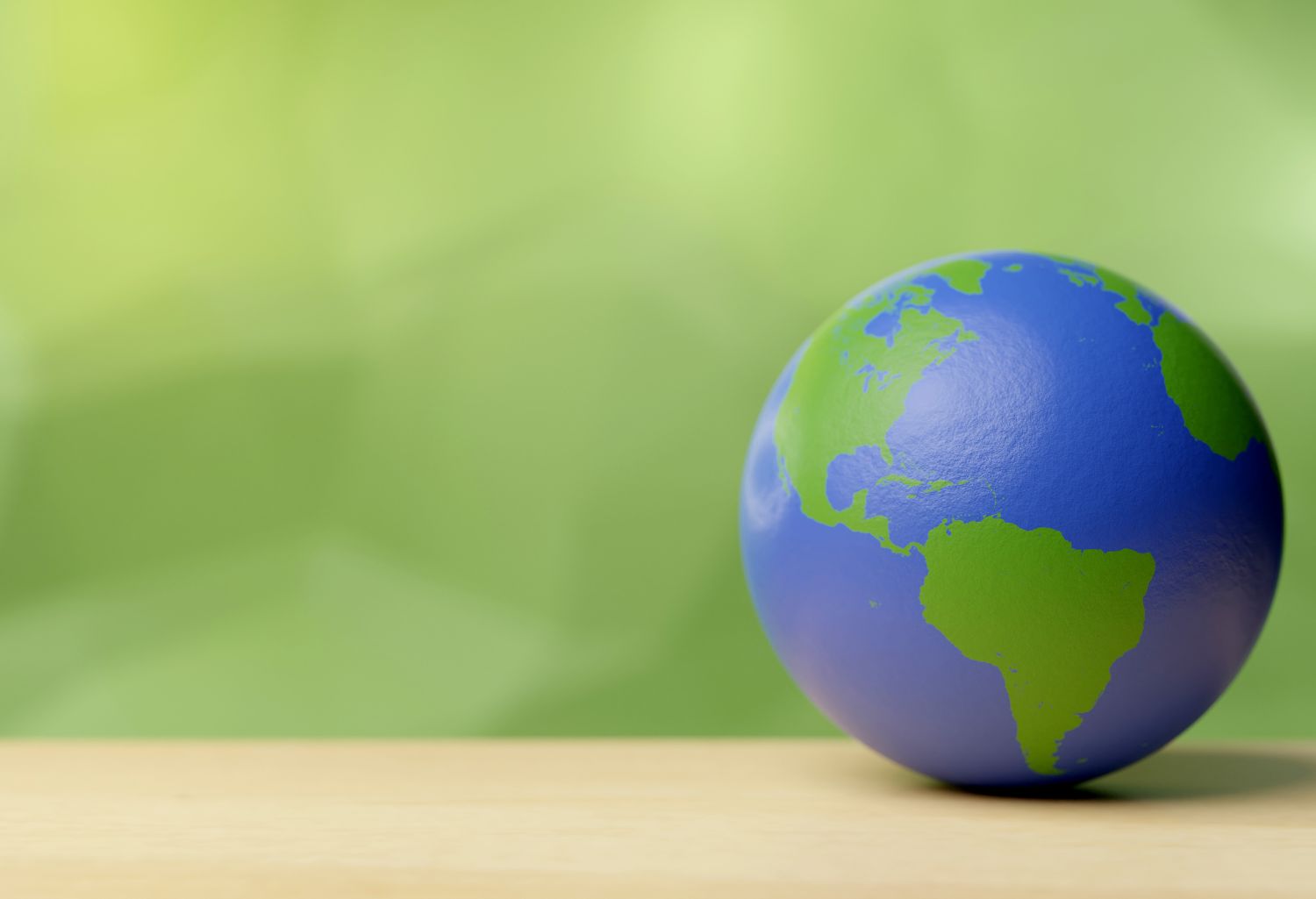 Environmental Businesses: world ball concept for esg environmental, social, and governance in sustainable and ethical business on green background. globe, earth, 3d render illustration.